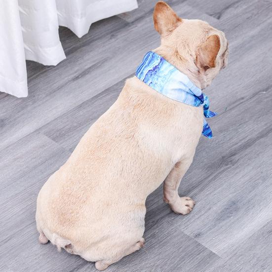 Pet Cold Scarf Keep Cool Comfortable Breathable Cooling Fabric Wide Application Unique Pet Cold Scarf Summer Supply