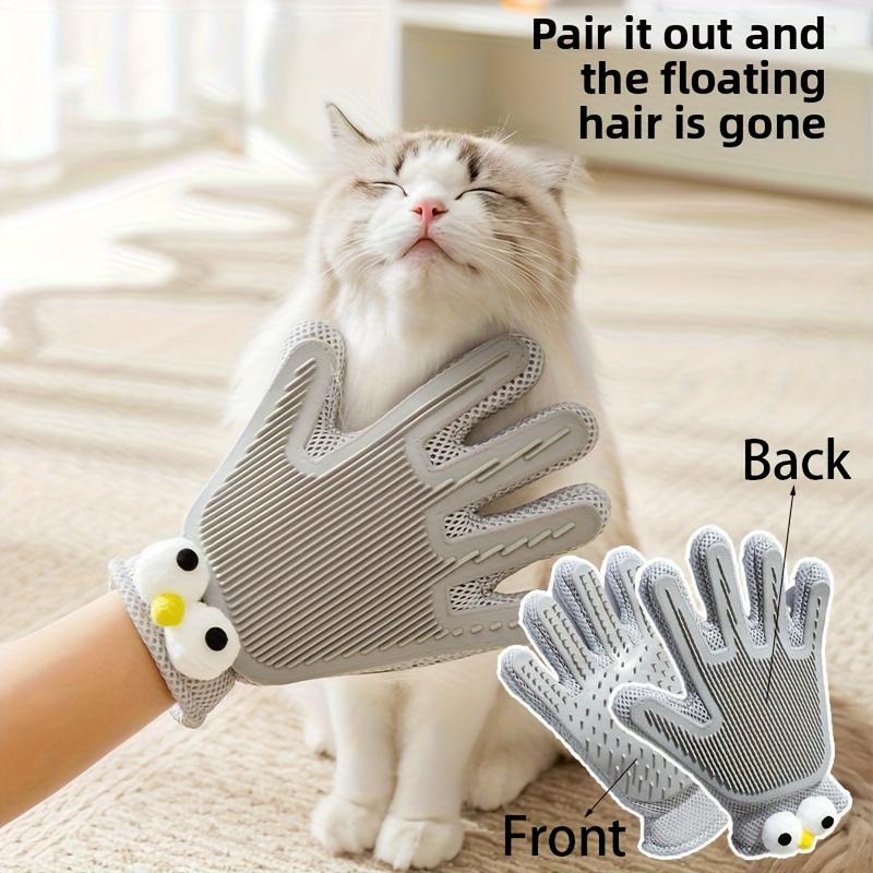 1PC Pet Care Gloves, Double-sided Pet Cleaning and Hair Removal Bath Massage Tool, Soft Material Gentle Hair Removal