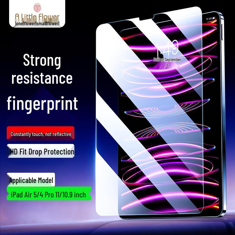 

ALittleFlower HD Tempered Glass Screen Protector for Apple iPad
