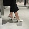 Fashion 2025 Summer New Women's Sandals Fashion Pointed Rivet Thin High Heels Single Shoes Sexy Banquet Party High Heels
