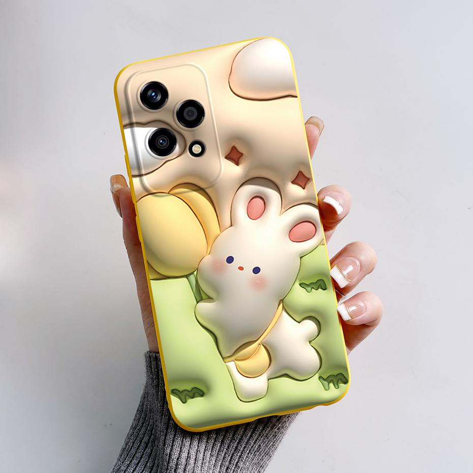 

For Honor 200 Lite Case Astronaut Flower Soft Silicone Back Cover Phone Cases For Huawei Honor200 Lite Protective Bumper funda Honor 200 Lite