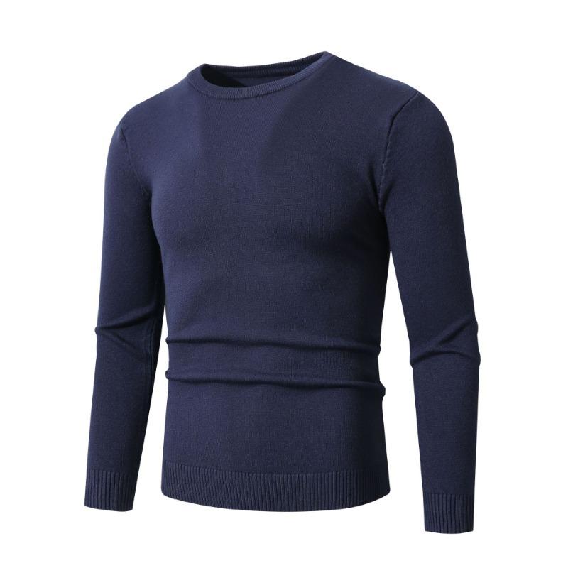 Men S V Neck Knit Sweater Casual Pullover Winter Loose Fit