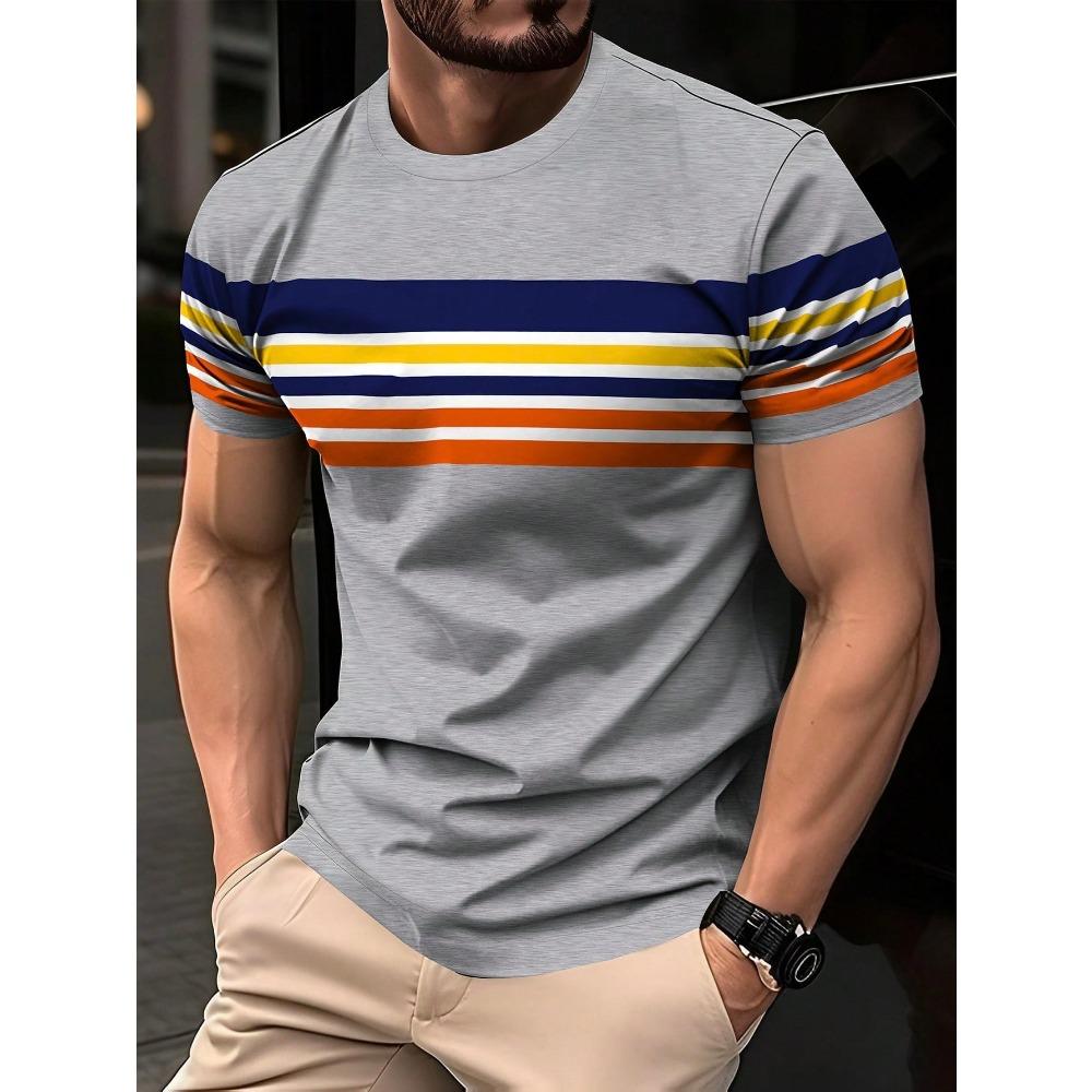Pattern printed men s T-shirt 2XS