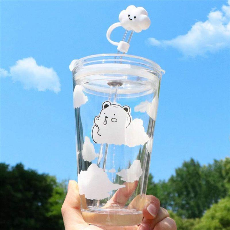 BHBL 10PCS Stainless Steel Straw Cap Dust-Proof Straw Plug Dust-Proof Straw Sleeve 8Mm Diameter Straw China Mainland