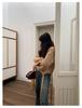French Lazy Style High Neck Sweater: Tie-Up Knit Top for Women with Loose Long Sleeves