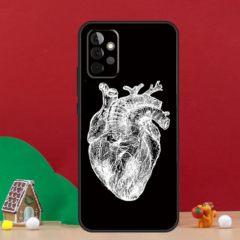 Human Heart Anatomy Case For Samsung Galaxy A54 A06 A16 A26 A36 A56 A53 A32 A52 A33 A13 A55 A35 A15 A14 A34 A17