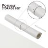Double-Sided Leather Desk Pad, PU Desk Mat, Waterproof Desk Protector, Desk Mouse Pad for OfficeHomeGamingDecoration (White with Cream, 90cm43cm)