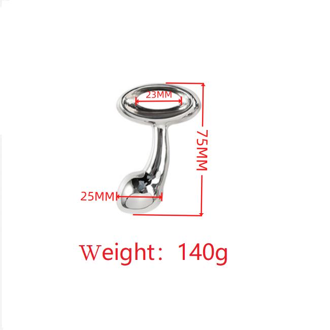 Heavy Stainless Steel Anal Beads Butt Plug Set Small Large Metal Anal Beads Butt Plug Pull Ring Insert Ass Vaginal Sex Toy Dildo