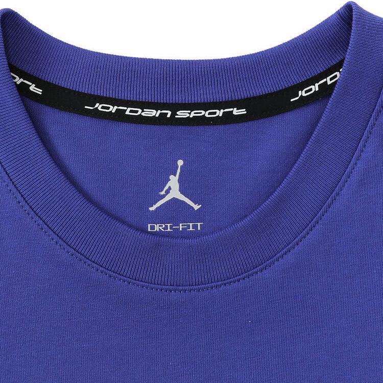 Jordan As M J Sprt Df Ss Crew Logo Round Neck Versatile Short Sleeve T-Shirt Men T-Shirts Purple HJ2398-543