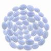 Blue Lace Agate Oval Cabochon Lot – Natural Banded Gemstone Flat Back for Wire Wrapping & Jewelry Making
