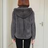 Women's Plush Velvet Hooded Cardigan: Stylish, Loose-Fit Sweater for Autumn/Winter