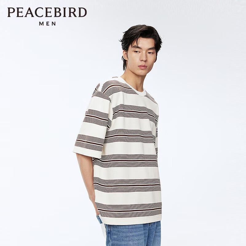 Peacebird Men s Striped Short Sleeve T-Shirt 2XL
