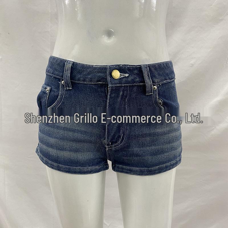 Spring Fashion High Street Sexy Sweet Printed Denim Shorts