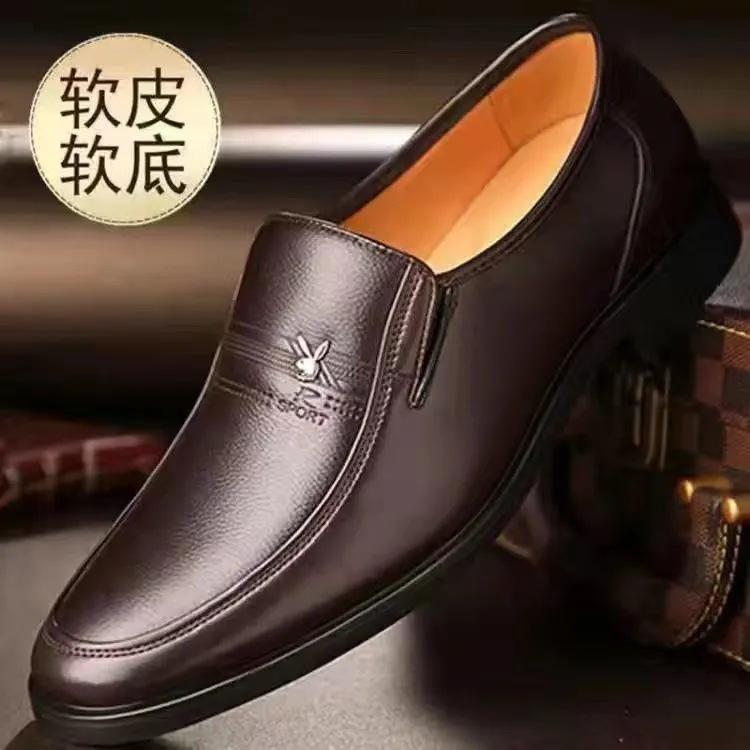 

% Кожаная обувь мужская кожаная дышащая деловая повседневная мужская обувь мягкая подошва нескользящая средняя 44