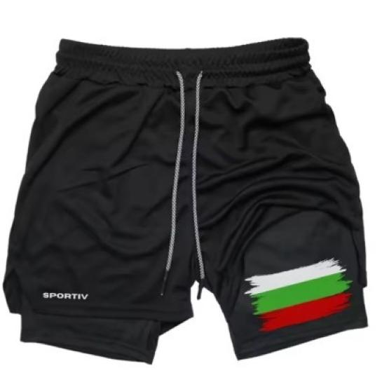 Bulgaria Flag Camouflage Muay Thai Kick Boxing Shorts Men Women Unisex Sportswear Double Layer Breathable Quick Dry Training Sport Gym Fitness Workout