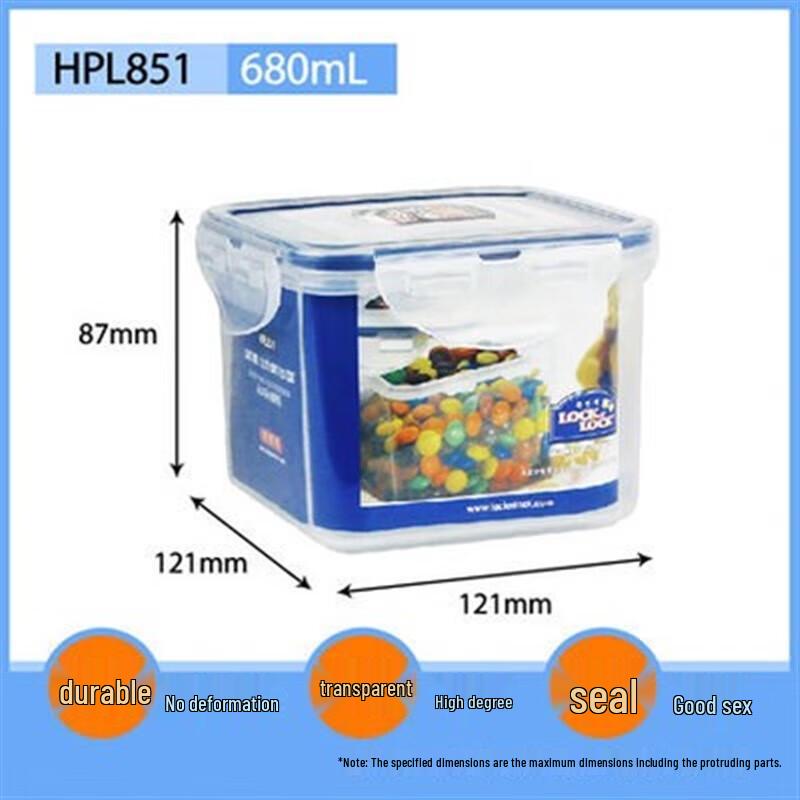 Lock&Lock HPL851 Transparent Plastic Food Storage Set