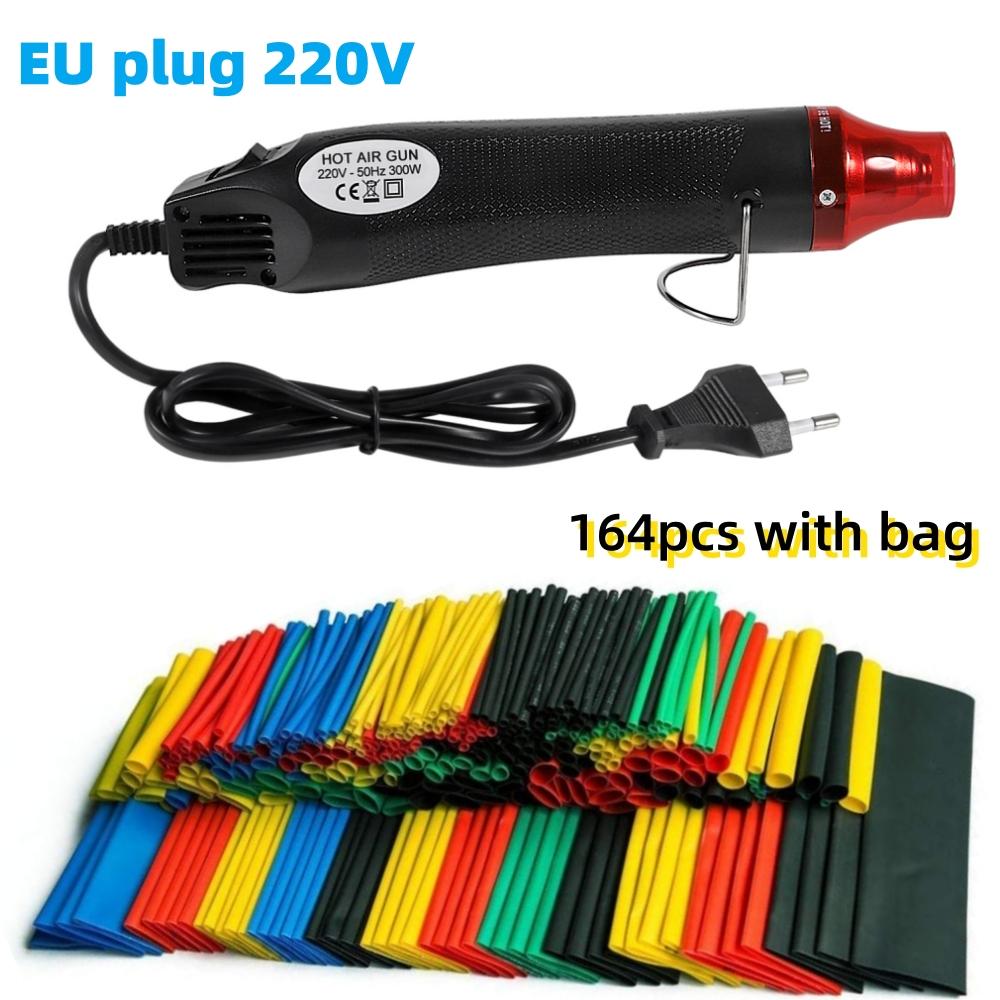 164/328/560/1120Pcs Heat Shrink Tubing Kit Hot Air Gun Heat Gun with Heat Shrink Tube EU US 110V 220V Heat Shrink Tubing Kit 2:1