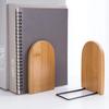 Nature Bamboo Desktop Organizer Bookends Book Ends Stand Holder Shelf Bookrack for use