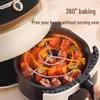 Stainless Steel Air Fryer Grill Rack with Hanging Skewers for Indoor/Outdoor Cooking