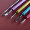 Double Tips Coffee Latte Art Needle Non-slip Handle Carved Stick Coffee Tool Latte Art Pen  Cookies