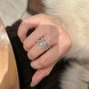 French Light Luxury High-End Multi-Layer Water Drop Diamond Ring Cross-Wound Niche Design Exquisite Luxury Index Finger Ring