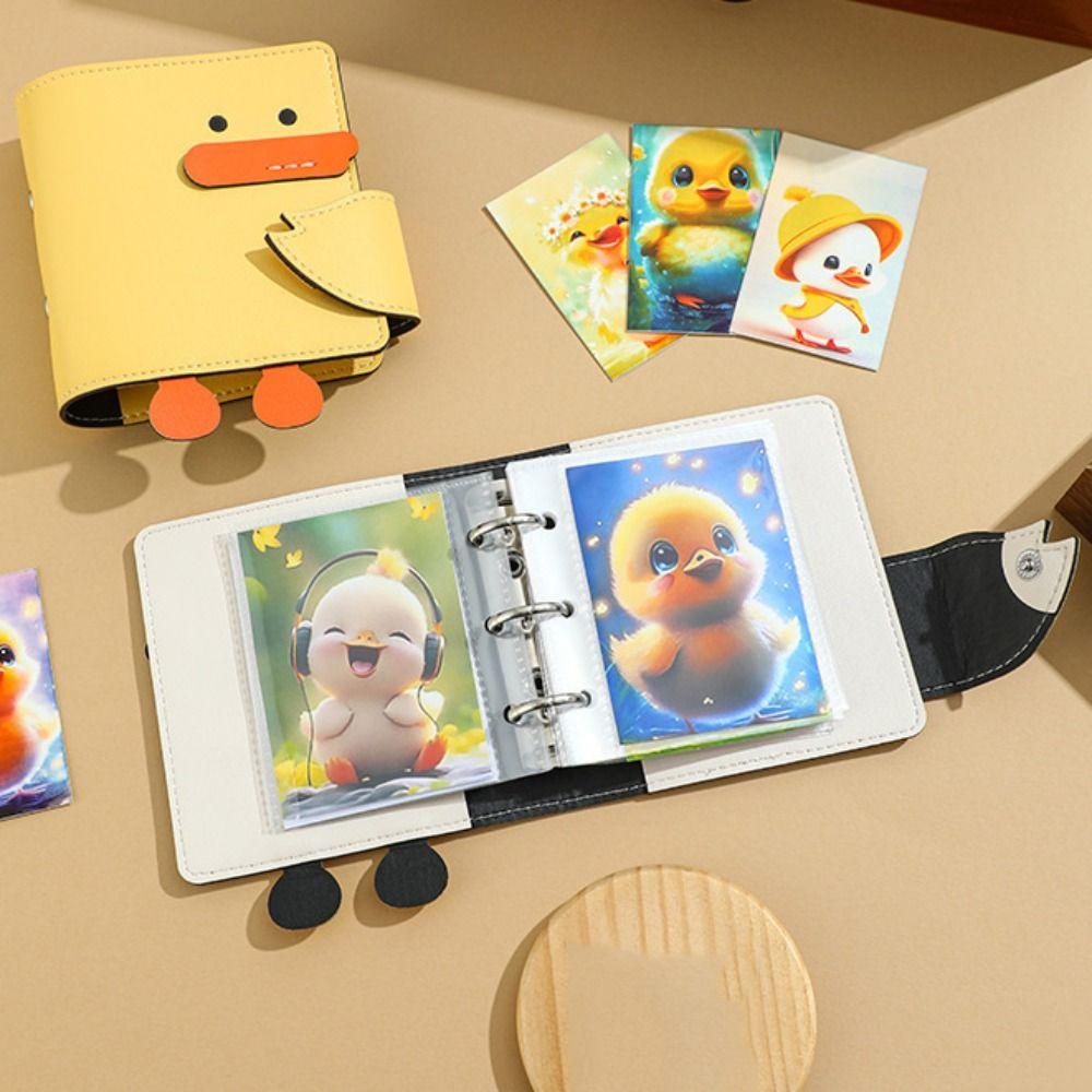 One Grid Postcard Storage Album Yellow Duck Photo Storage Album Card Album  Gift Giving