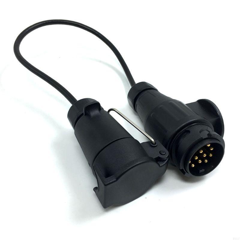 W91F Truck Towing Connector Adapter 7 Pin To 13 Pin Plug for Car Trailer Towing 12V