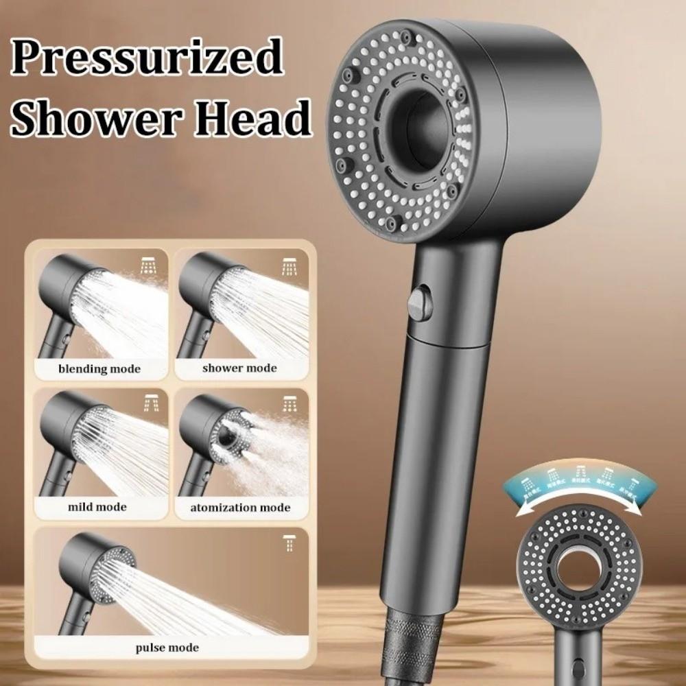 One-Key Stop Bathroom Showerhead Set High Pressure Shower Set  Bathroom Supplies