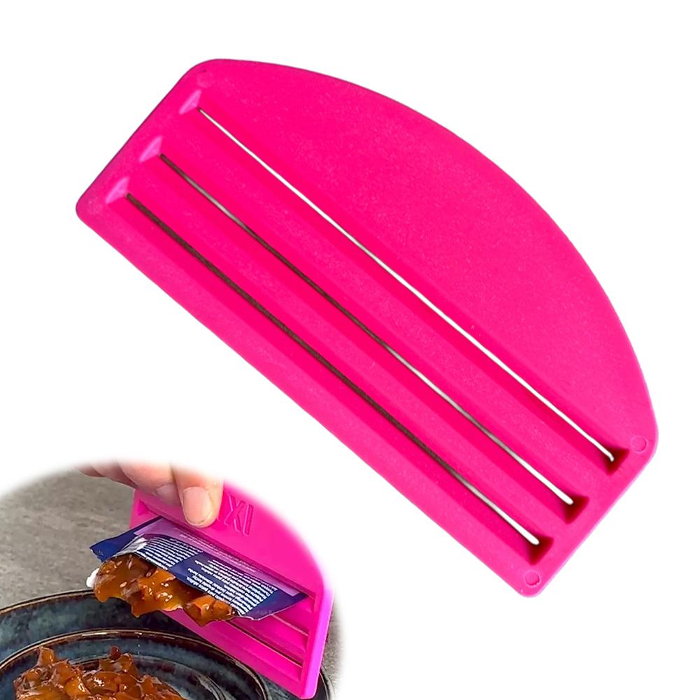 

Pet Food Tube Squeezer Multifunctional Manual Tube Rolling Dispenser Durable Plastic Tube Wringer Effortlessly Squeeze Cat Food