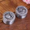 Baby First Tooth Chest Holder Round Shaped Metal Artcraft Trinket