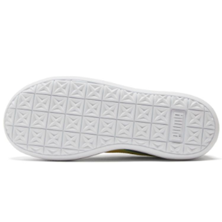 Puma Suede Mayu Lightweight Breathable Platform Low-Top Sneakers Women Sneakers Yellow 382580-02