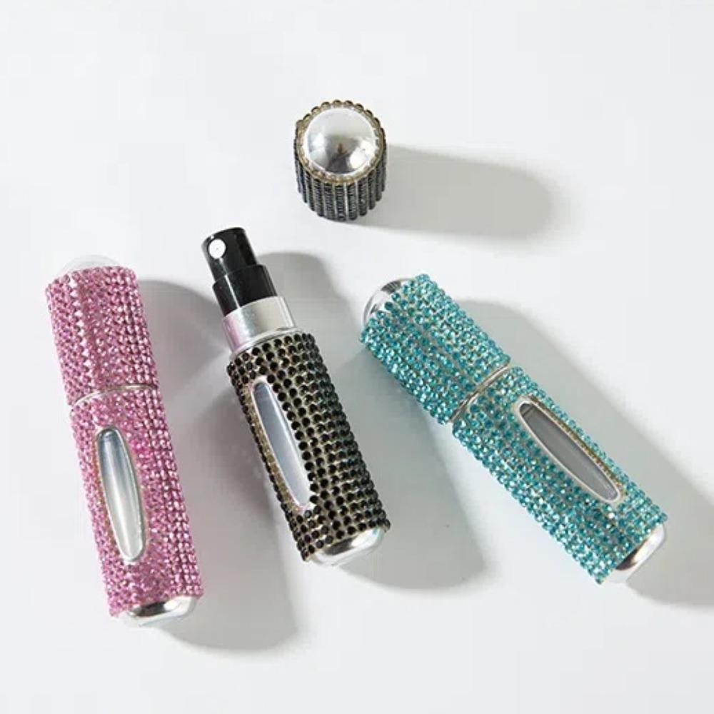 5 ml Mini Perfume Bottle Crystal Design Empty Pump Container Travel Refillable Bottle  Travel