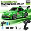 Portable Mini 1: 24 Speed 4-wheel Drive RC Drift Remote Control Car 2.4G Remote Control Racing Car Children Electric Toy Christmas Gift for Children