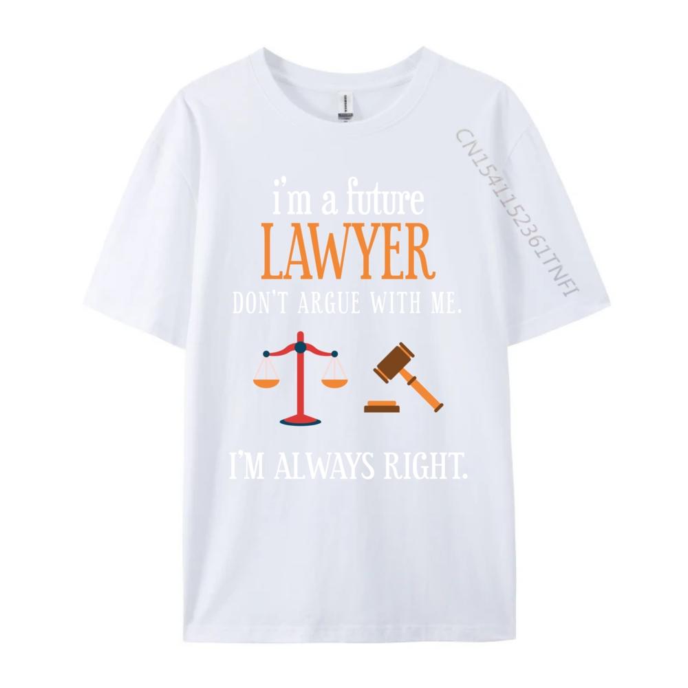 Funny Lawyer Future Law School Student Attorney Esq Vintage T Shirt Men Camisas De Hombre