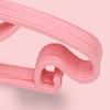 10PCS Kids Storage Hangers Plastic Thicken Bow Knot Coat Drying Hanger for Toddler Baby Pink