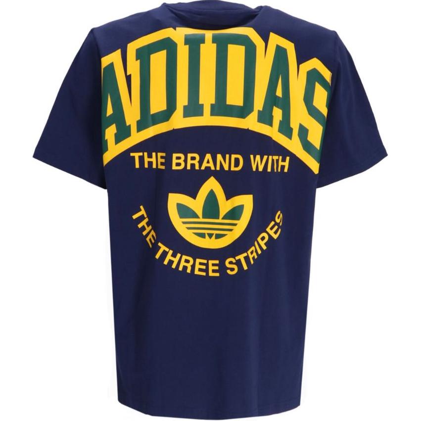adidas VRCT Short Sleeve Tee Night Indigo Men Streetwear IS0184