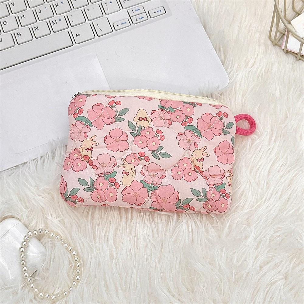 Cute Cartoon Small Coin Purses Women Mini Makeup Handbags Wallet Pouch Bag Earphone Card Storage Bag