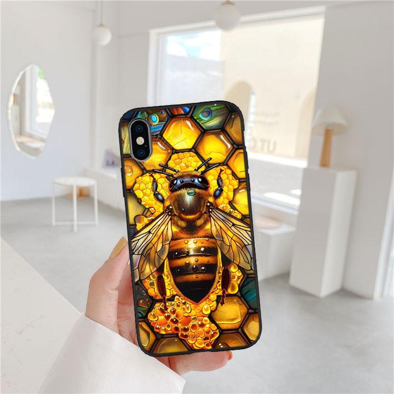 CJ11 Art Bees Cartoon Soft Shell Phone Case for Xiaomi Poco C40 C50 C51 C55 C65 C71 C75 F3 F5 F6 F7 M2 M3 Pro Ultra