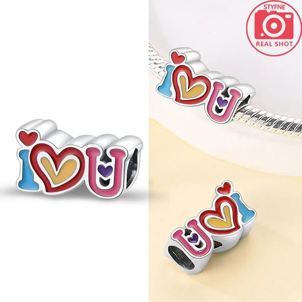 Heart-Shaped Rose Beads Copper Colors Charm Beads Fit Original Charms Bracelet Beads For Women Jewelry Making Gifts