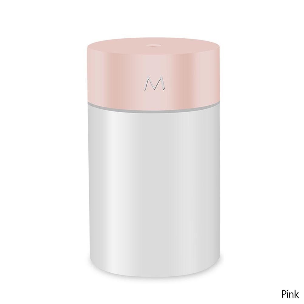 

Ultrasonic Mini Aromatherapy Diffuser USB Air Humidifier Portable Sprayer Intelligent Air Purifier with Colorful Night Light рожевий