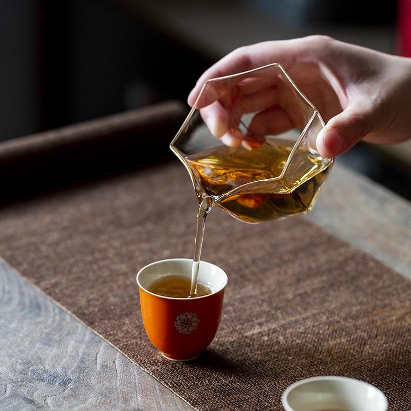 180ml Glass Fair Cup Small Tea Sea Japanese Style Tea Divider