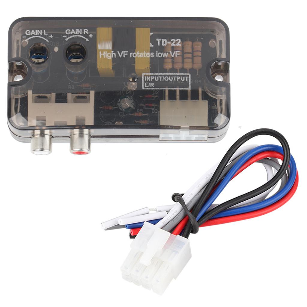 Car Audio Converter Stereo High to Low Frequency Speaker Level Converter with Control Wire