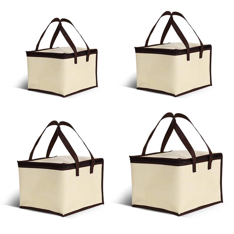 6/8/10/12 polegadas pizza comida entrega saco isolado suporte de armazenamento térmico piquenique