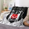 1PC Besiktas Gymnastics Club Patterned Flannel Blanket Suitable For All Seasons for Home Decor Warmth and Comfort Gifts Holiday Present