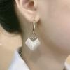 New Geometric Rhombus Luxury Opal Earrings Women's Fashionable Personalized Daily Accessories Party Jewelry Birthday Gifts