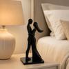 Couple Figurine, 3D Printed Hugging Couple Statue, Modern Romantic Sculpture for Living Room, Bedroom, Office, Shelf, Table Decor