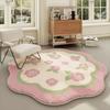 Circular Living Room Flower Shaped Carpet Bedroom Bedside Sofa Coffee Table Computer Chair Anti Slip and Wear-resistant