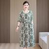 Übergröße Damen Langes Freizeitkleid Schmal geschnittenes Kleid Kurzarm Druckkleid Sommerkleid für Damen