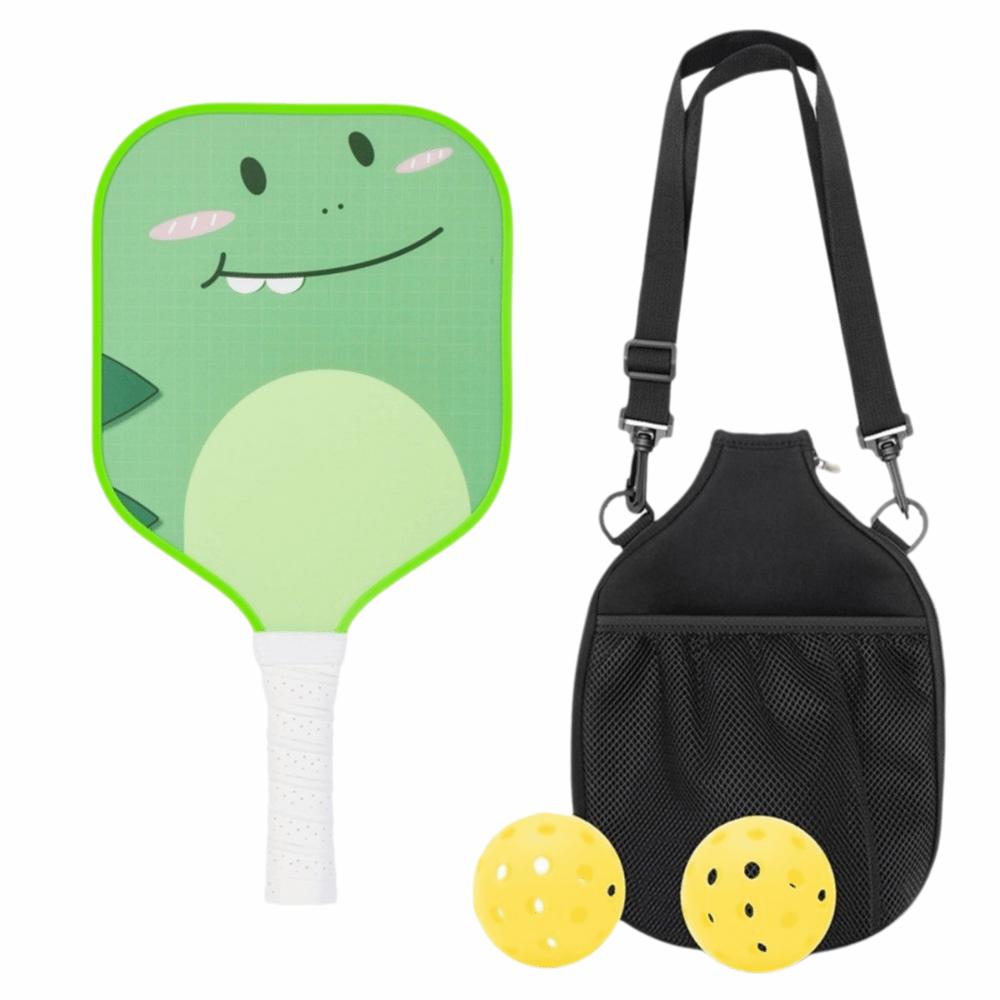 Colorful Kid's Pickleball Set Lightweight Children's Pickleball Rackets  Outdoor Sports
