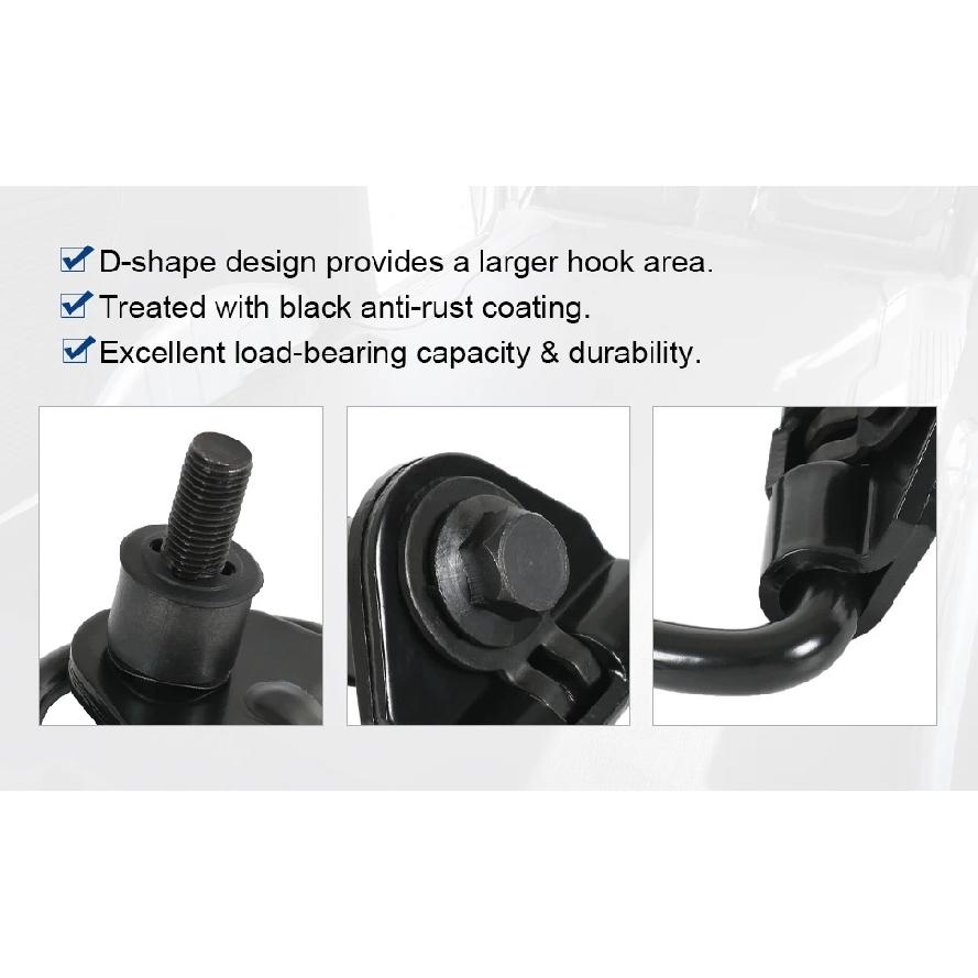 For Ford Transit 150 250 350 Cargo Vans Tie Down Hook 2015-2024 Cargo D-Hooks Powder Coated Steel BK21V550A74AD V550A74-AD